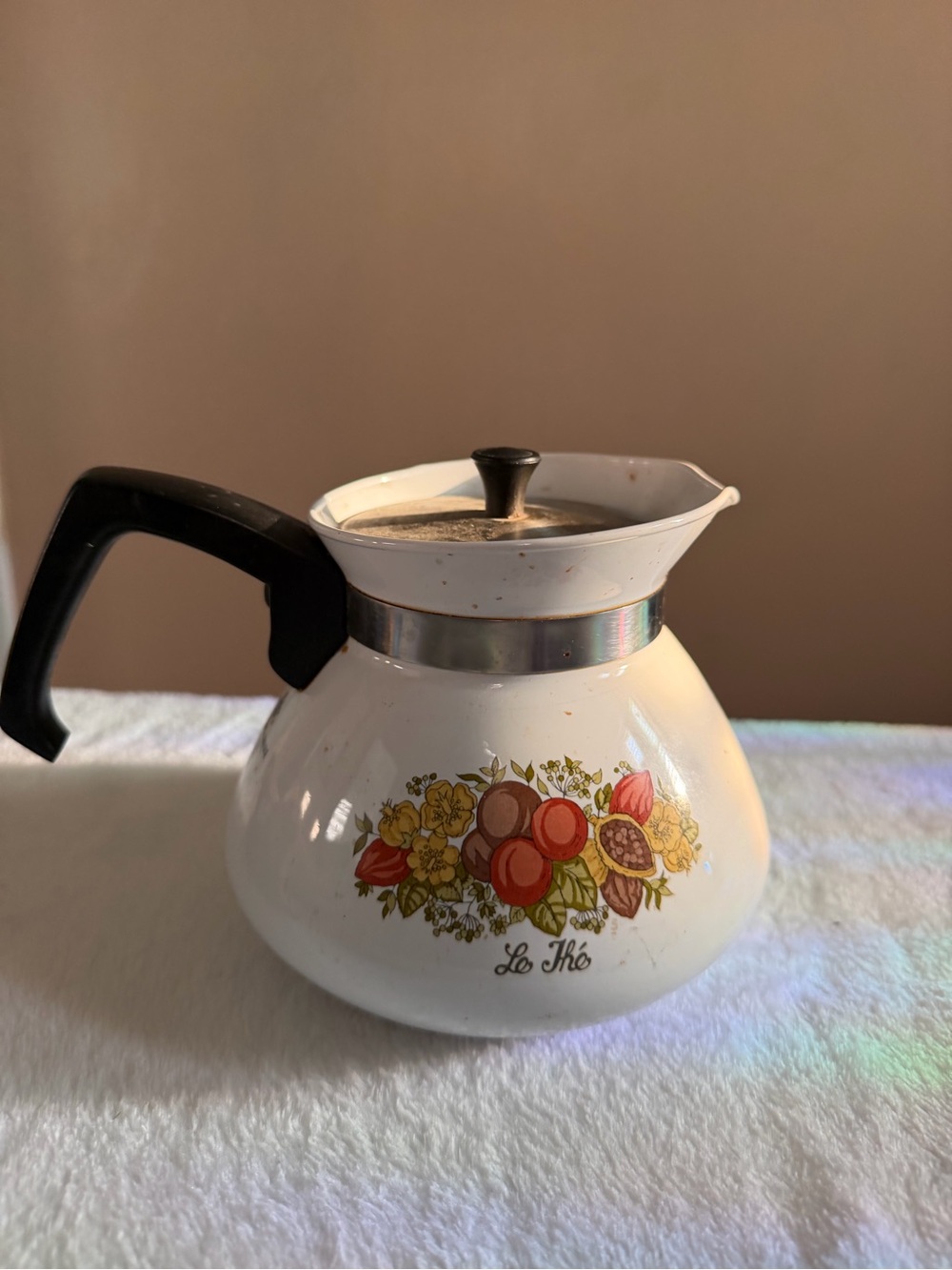 Corning Ware spice of life coffee pot with lid